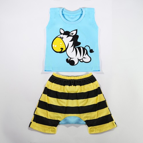  Children's dress zebra pattern